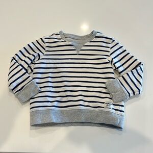 OshKosh BGosh Navy White Striped Sweatshirt